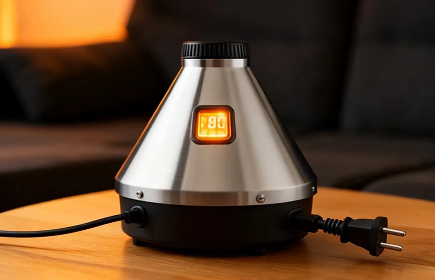 Desktop-Vaporizer Step 1 — Volcano Hybrid aufstellen und auf Wunsch-Temperatur aufheizen