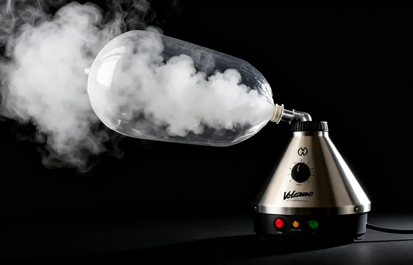 Desktop-Vaporizer Step 3 — Session starten Ballon fuellen oder Whip-Schlauch nutzen