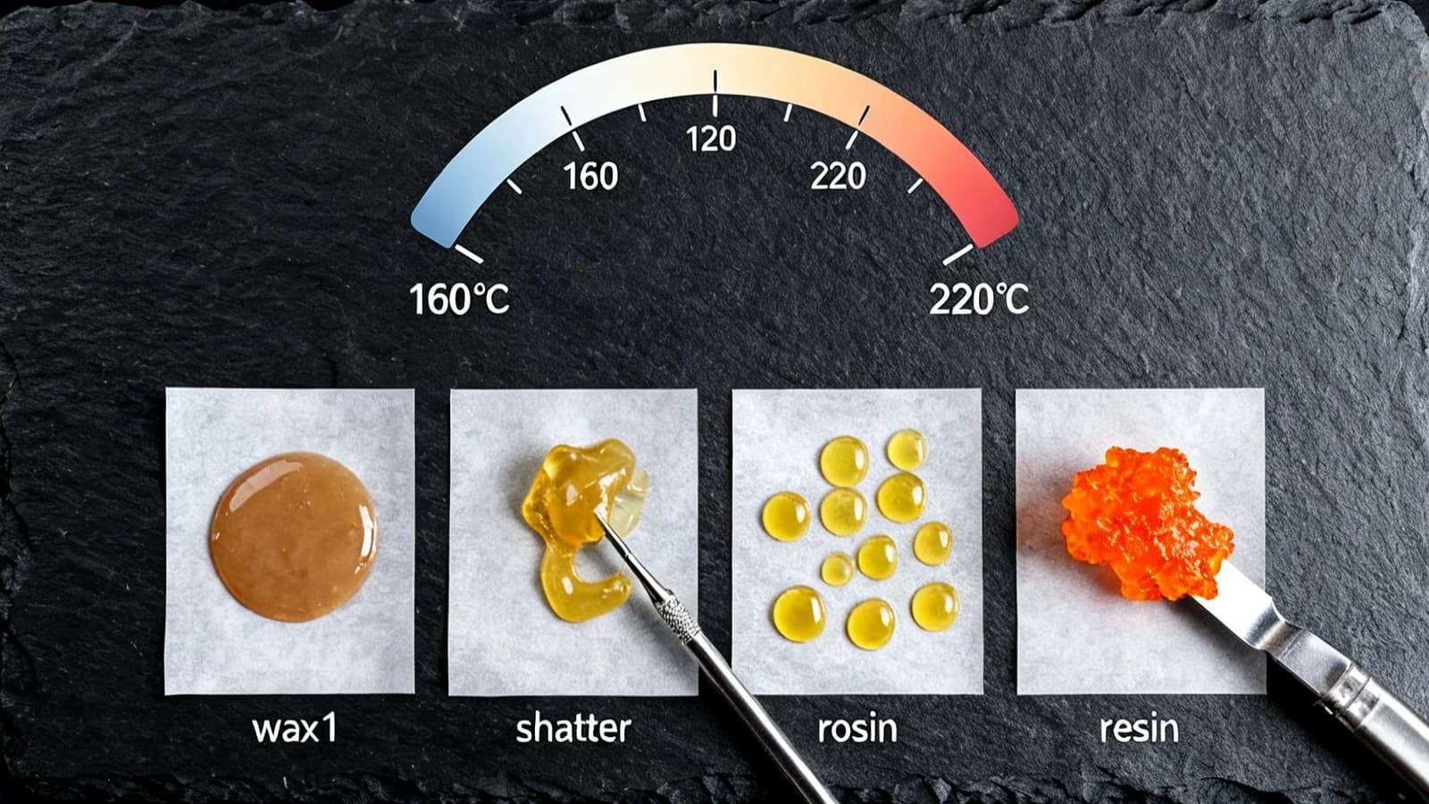 Konzentrat-Vaporizer Temperatur-Guide 160 bis 220 Grad Celsius Übersicht