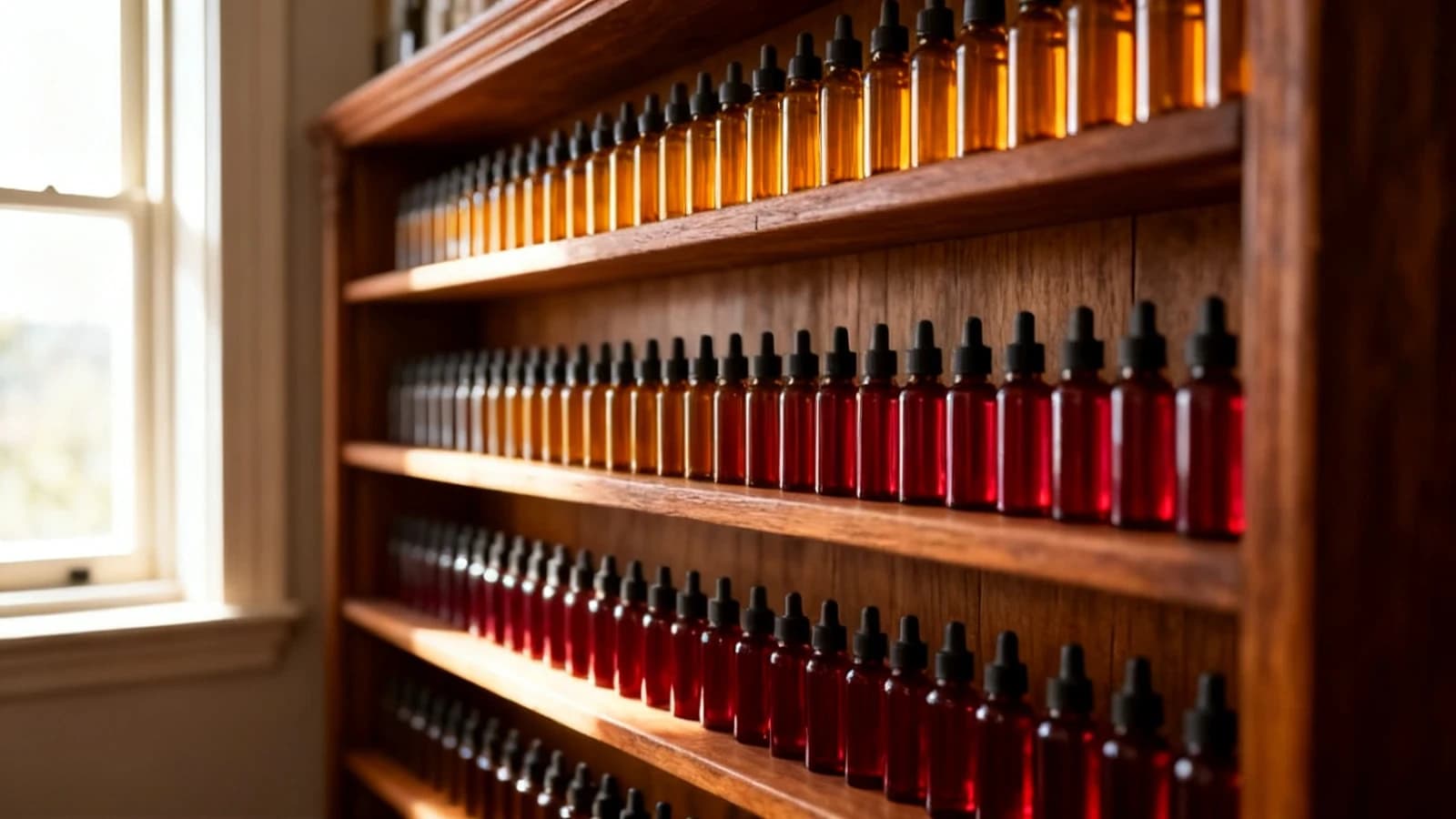 E-Liquids Lagerung im Regal kuehl trocken dunkel Premium-Setup richtig aufbewahren