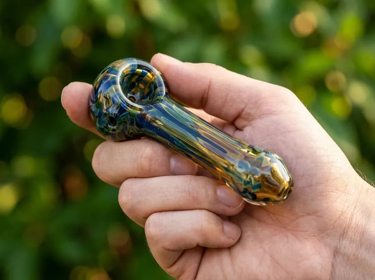 Handliche Spoon Pipe aus Glas — die beliebteste Pfeifenform für Einsteiger